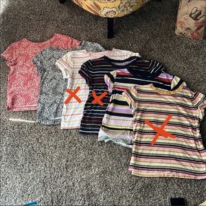 LOFT Crew Neck Vintage Soft T shirt Tee bundle 3 shirts